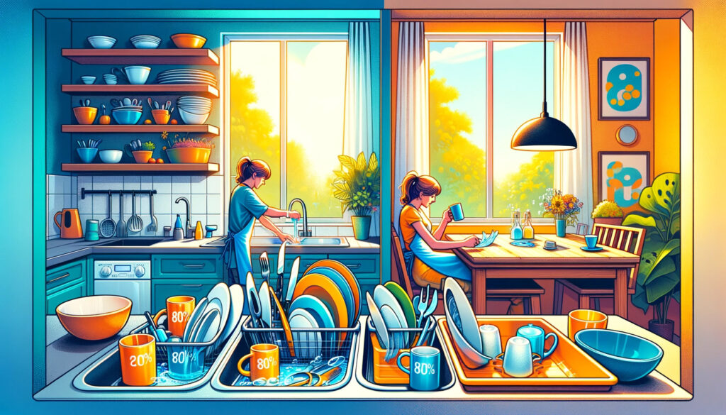 80/20 rule in dish washing